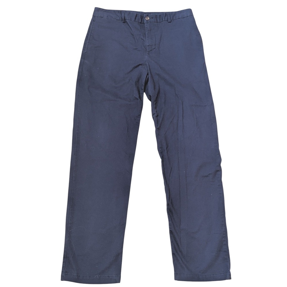 Polo Ralph Lauren Chino‎ Pants Men 18 Navy Blue Cotton Red Pony